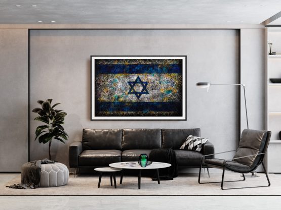 Flag of Israel (optional: hand painted or printed)