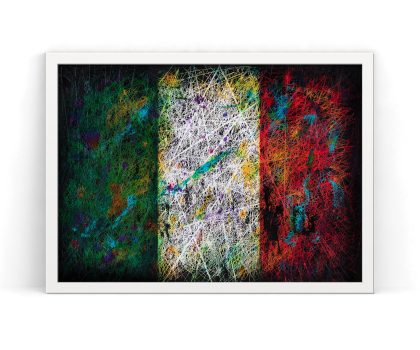 Hand painted Flag of Italy