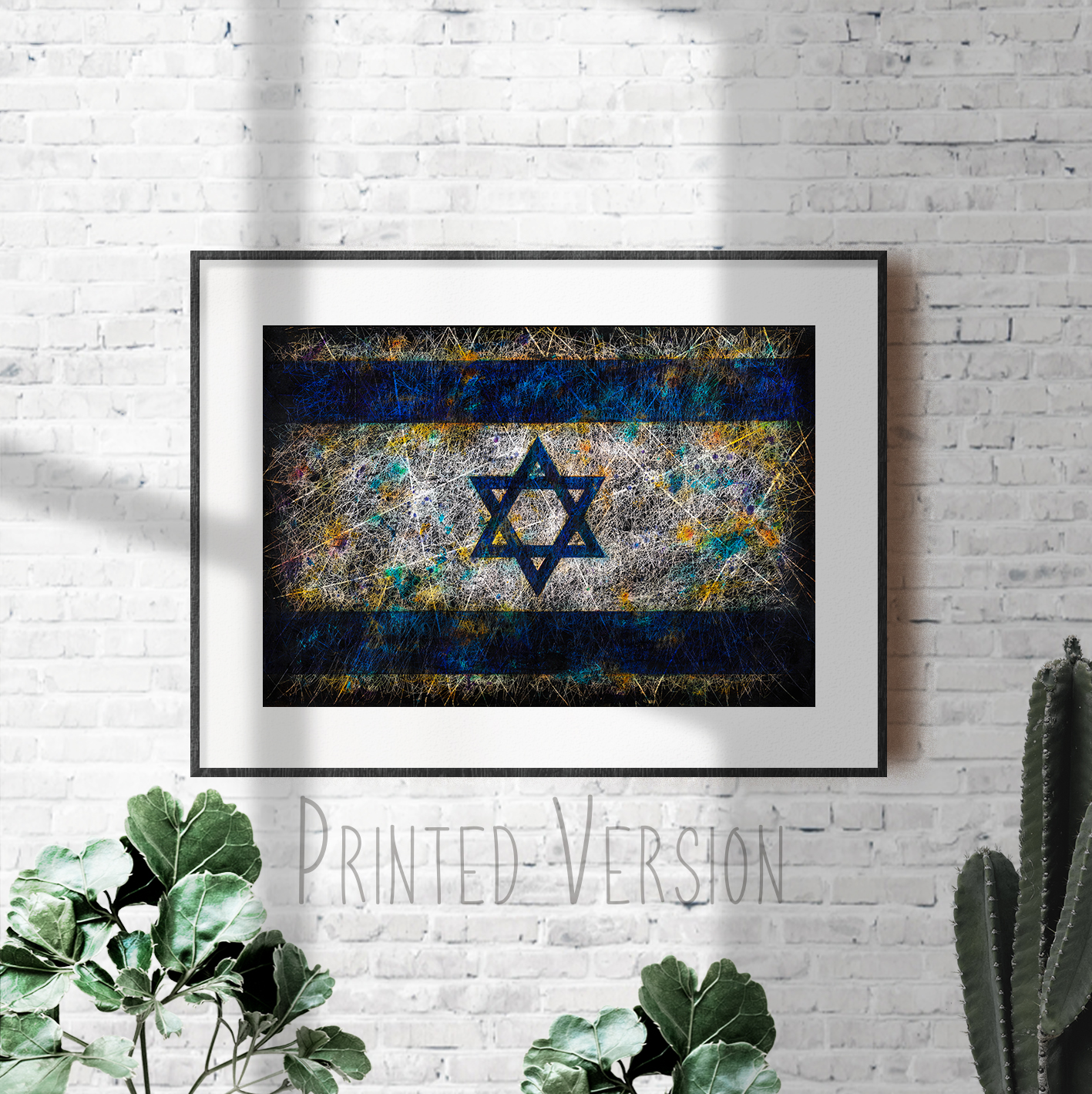 Flag of Israel (optional: hand painted or printed)