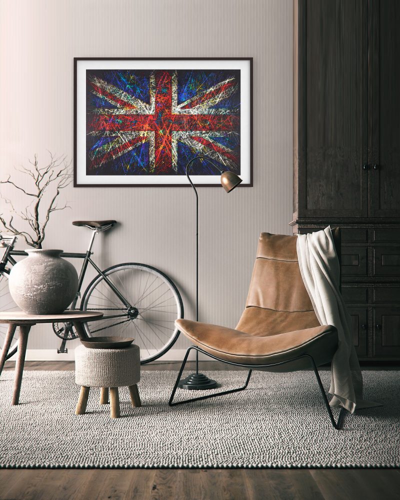 Hand painted Flag of United Kingdom