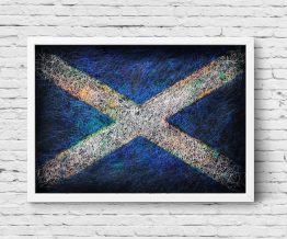 Hand painted Flag of Scotland