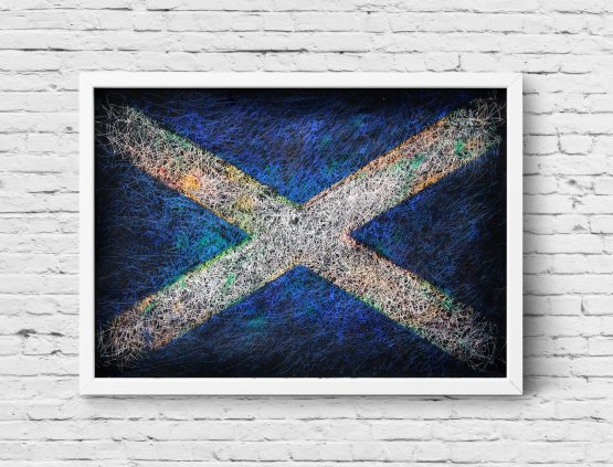 Hand painted Flag of Scotland