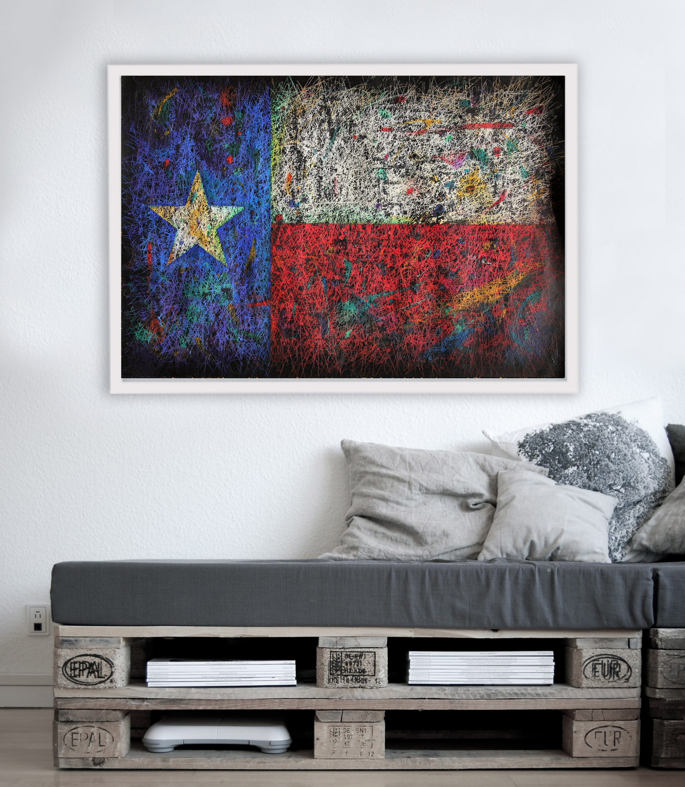 Texas State Flag in interior