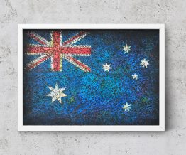 Hand painted Flag of Australia