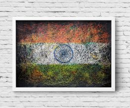 Hand painted Flag of India
