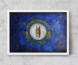 Hand painted Flag of Kentucky