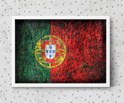 Hand painted Flag of Portugal