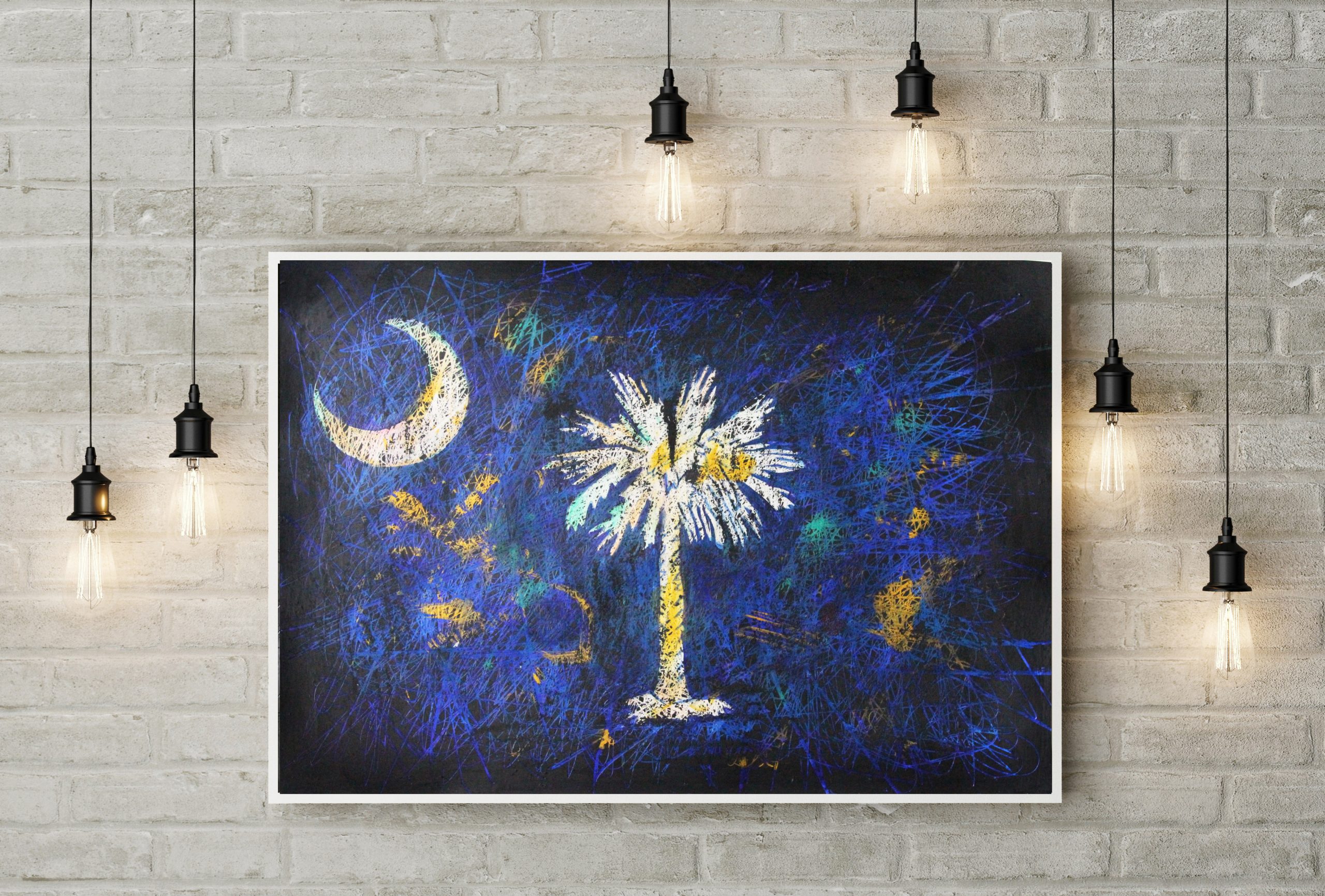 Textured Flag painting