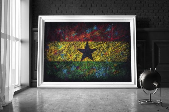 Ghanaian Printed Flag