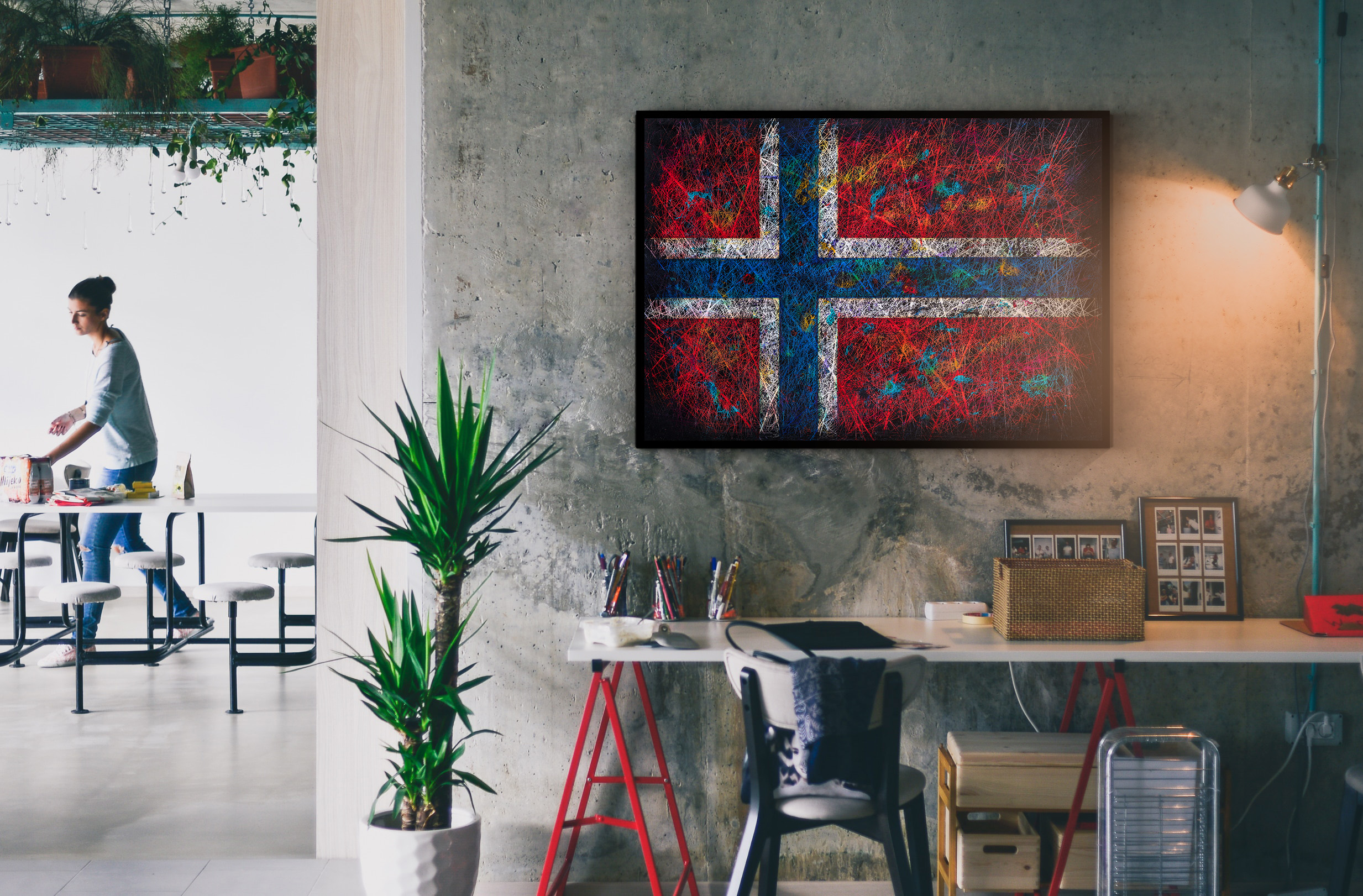 Scandinavian Printed Flag Scandinavian Printed Flag