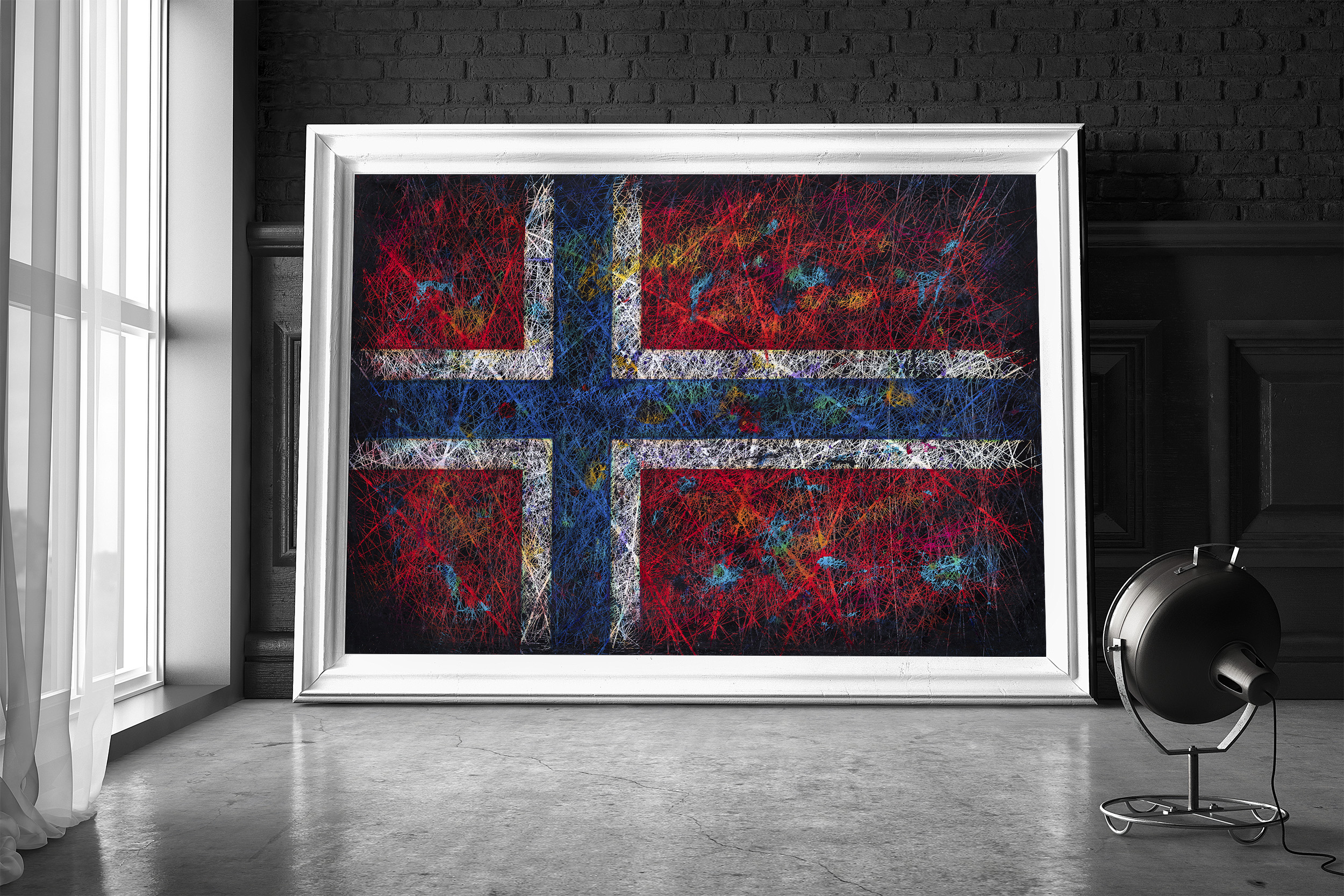 Scandinavian Printed Flag Scandinavian Printed Flag