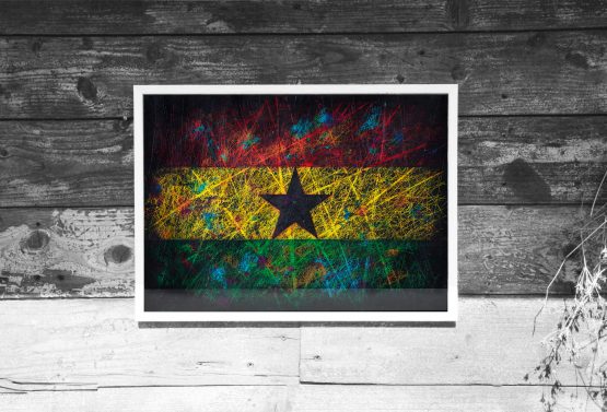 Printed on Canvas Flag of Ghana