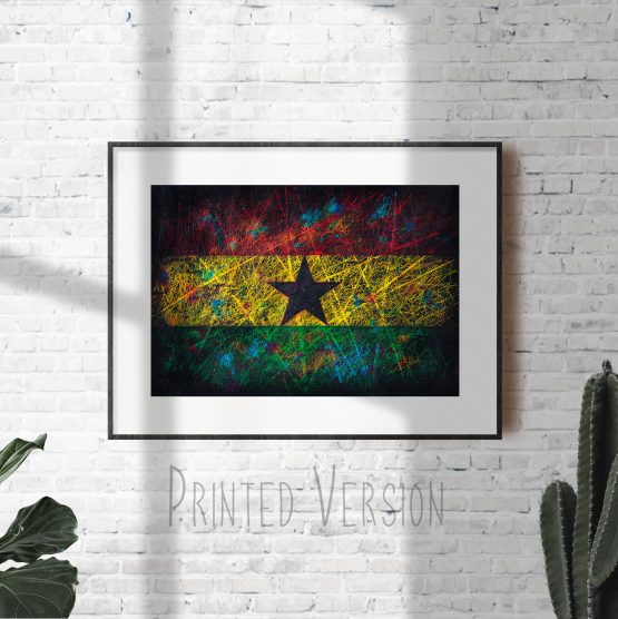 Print of Flag of Ghana