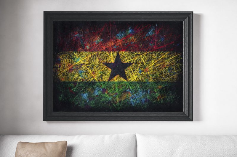Print of Flag of Ghana