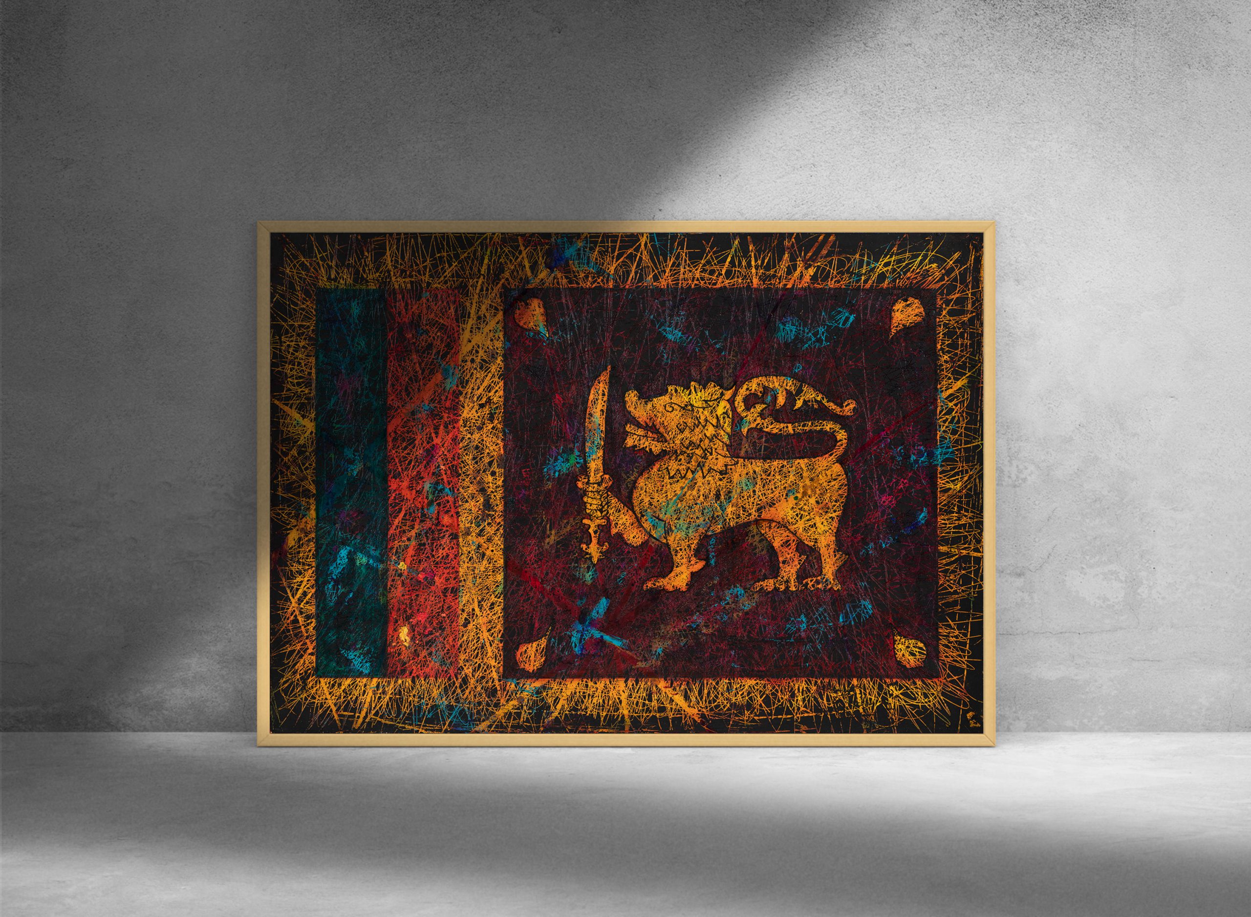 Giclee Print of the Sri Lanka Flag Giclee Print of the Sri Lanka Flag