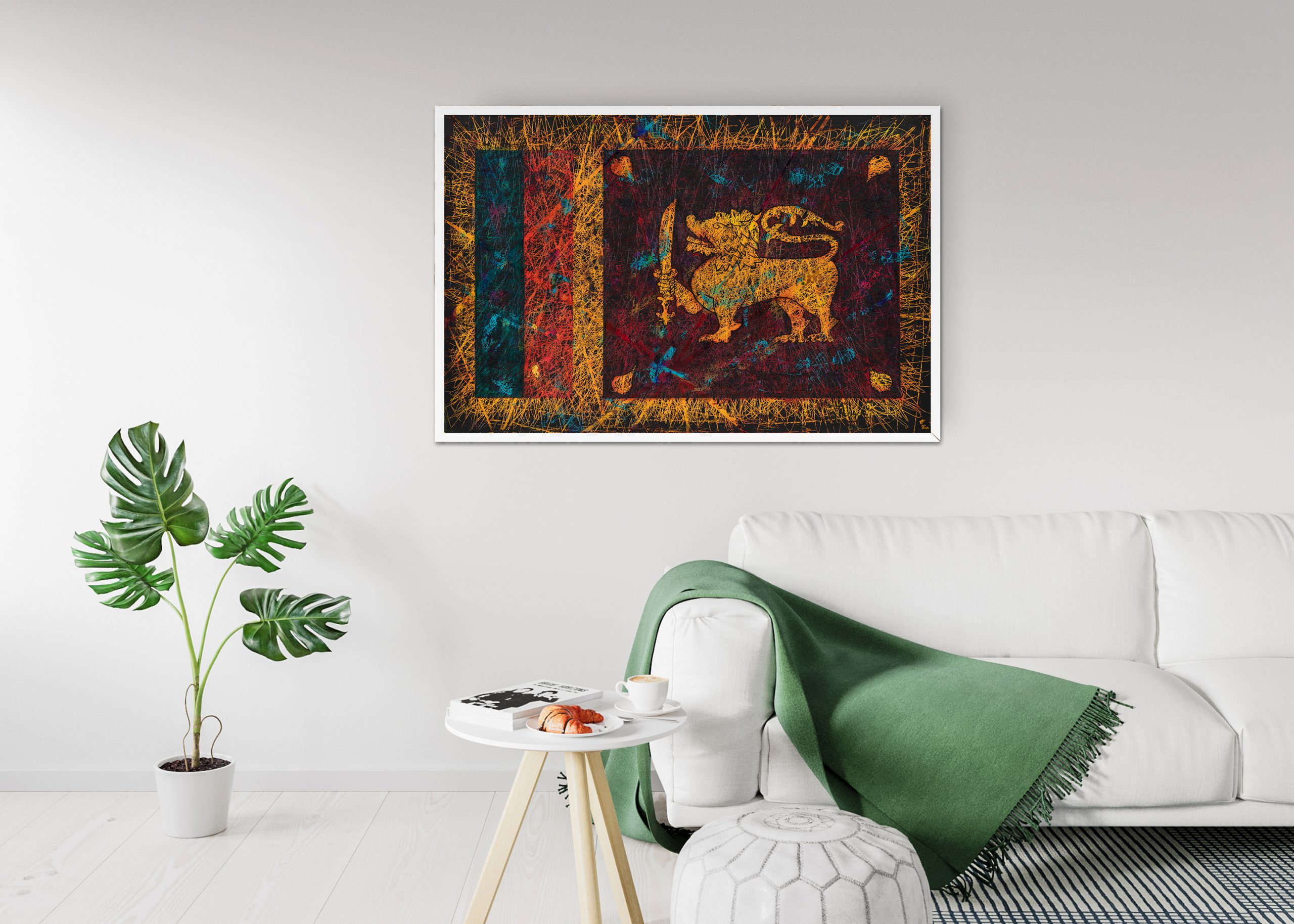 Giclee Print of the Sri Lanka Flag Giclee Print of the Sri Lanka Flag