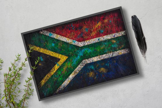 Printed on Canvas Flag of South Africa