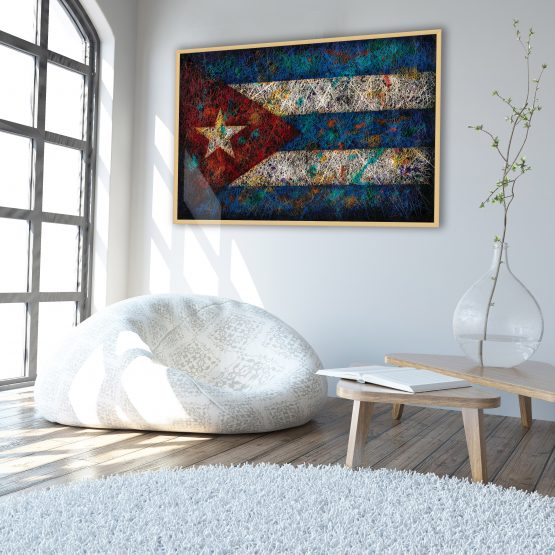 Scandinavian interior _ Printed Flag of Cuba