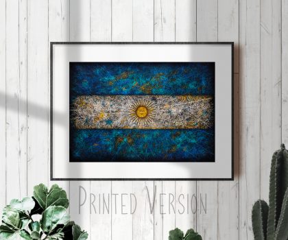Printed Flag of Argentina