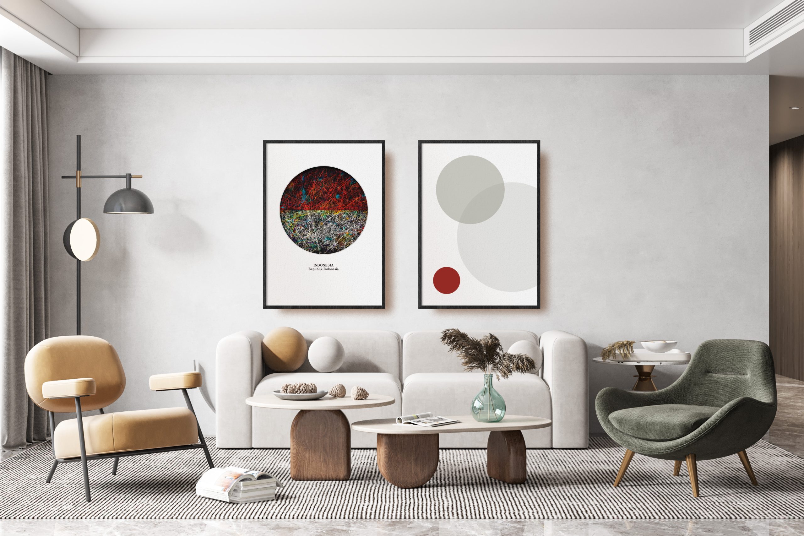 Double Flags Posters as Living Room Wall Decor Double Flags Posters as Living Room Wall Decor