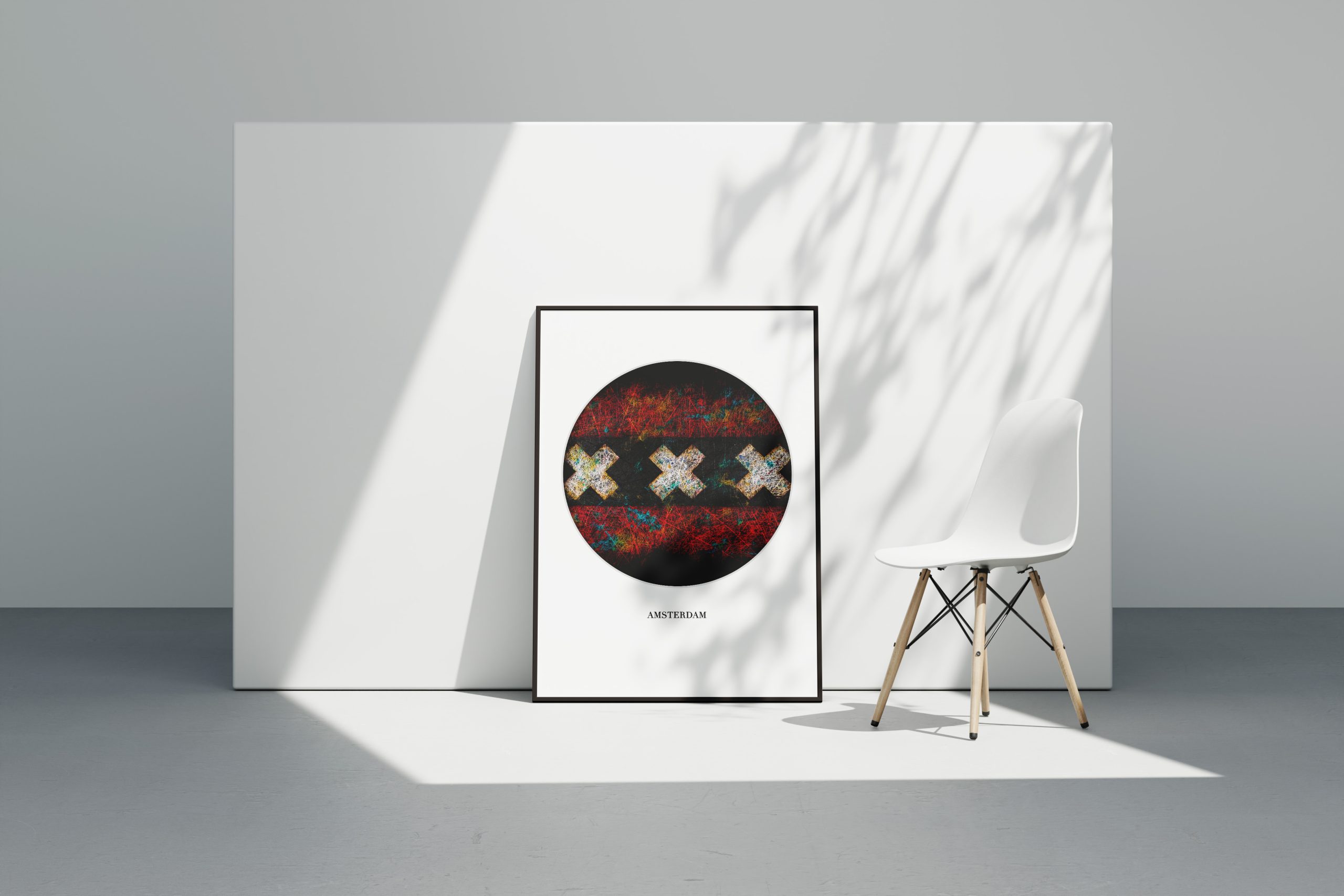 Printed Flag of Amsterdam Printed Flag of Amsterdam