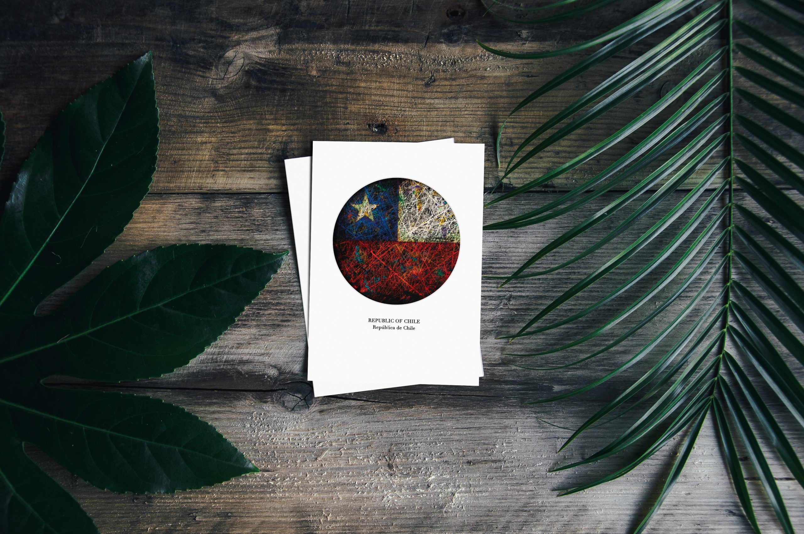 Printed Postcard of Chile Printed Postcard of Chile