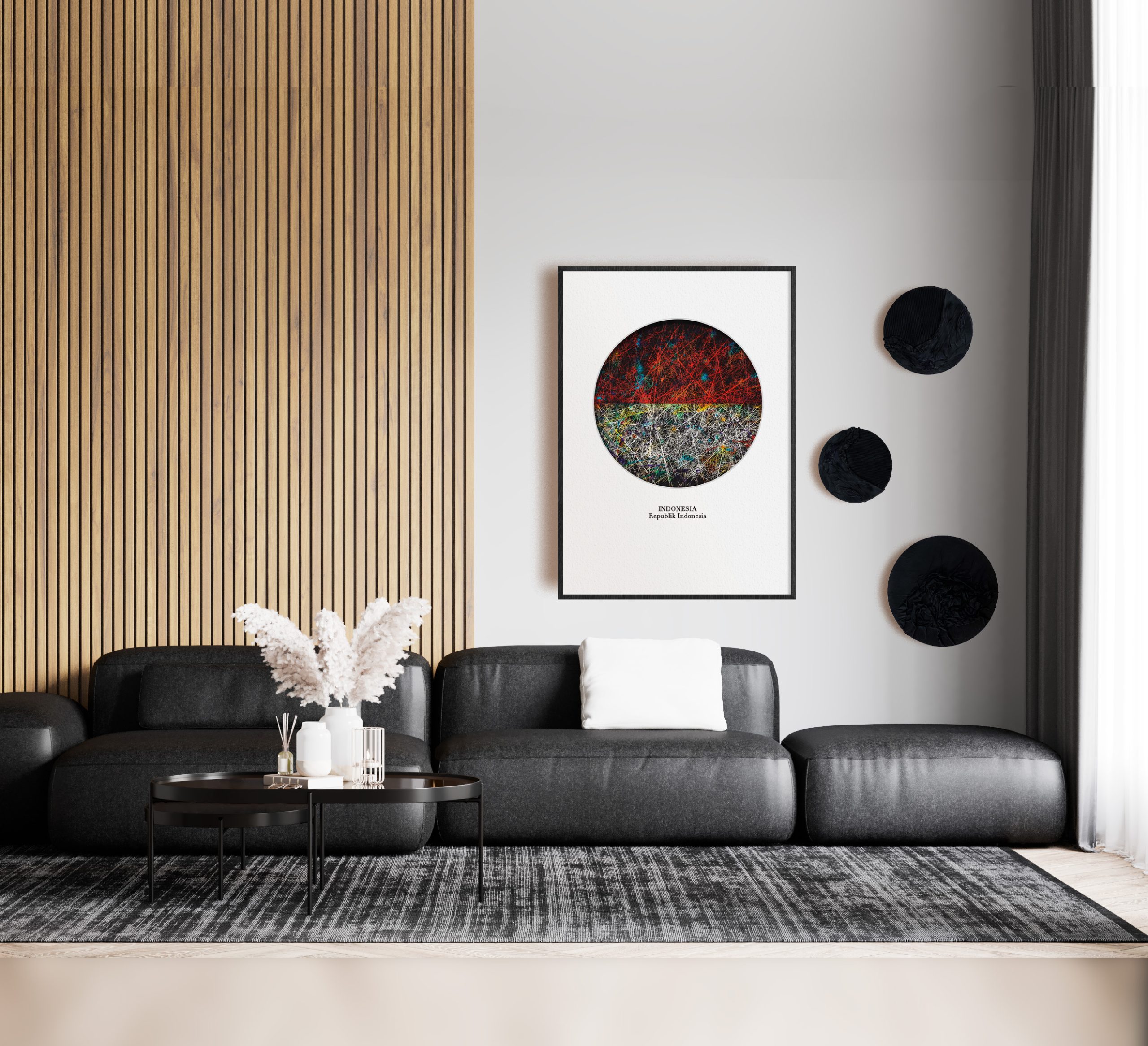 Poster of Indonesia Flag as Living Room Decor Poster of Indonesia Flag as Living Room Decor