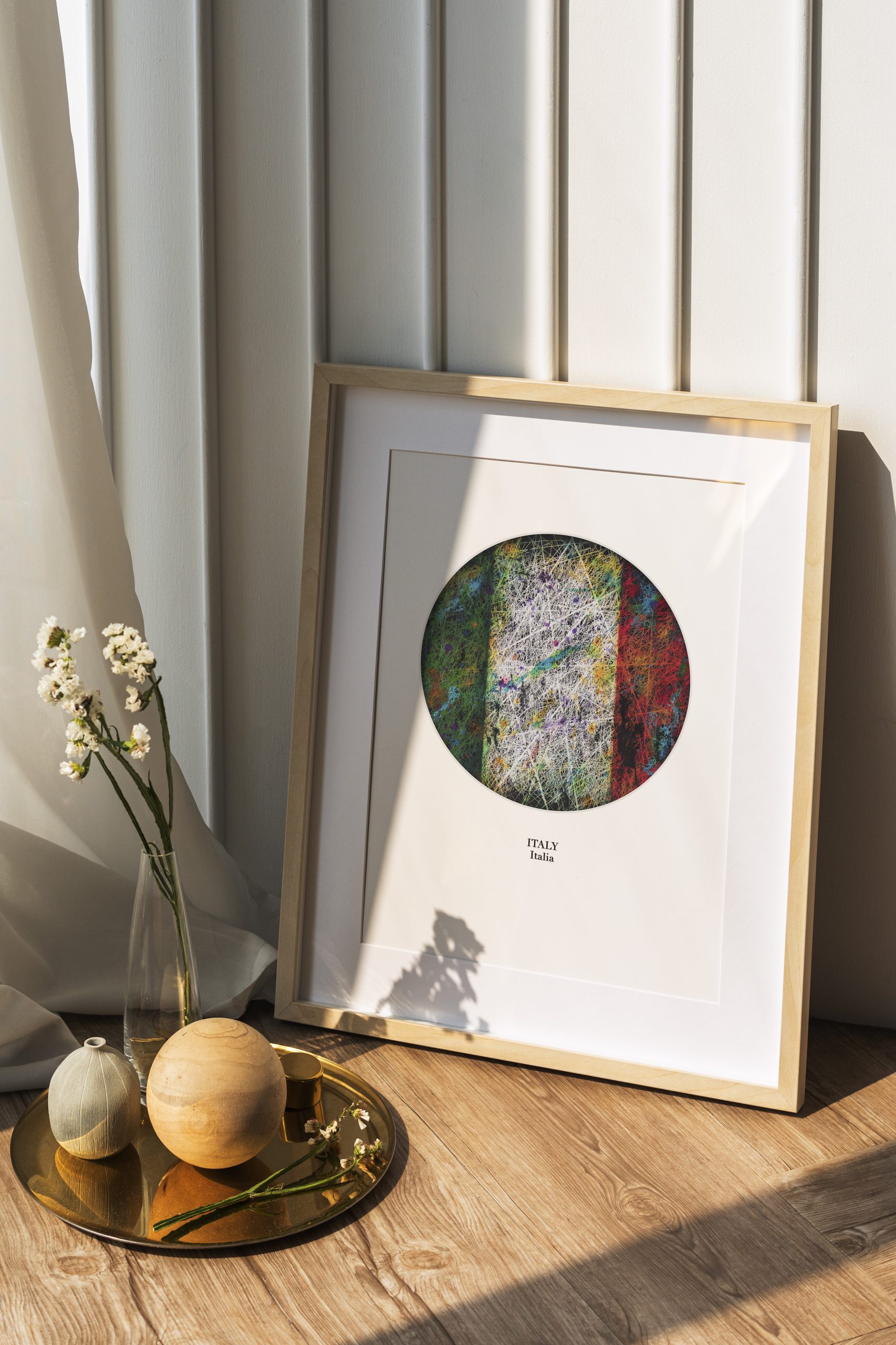 Printed Flag of Italy as Wall decor Printed Flag of Italy as Wall decor