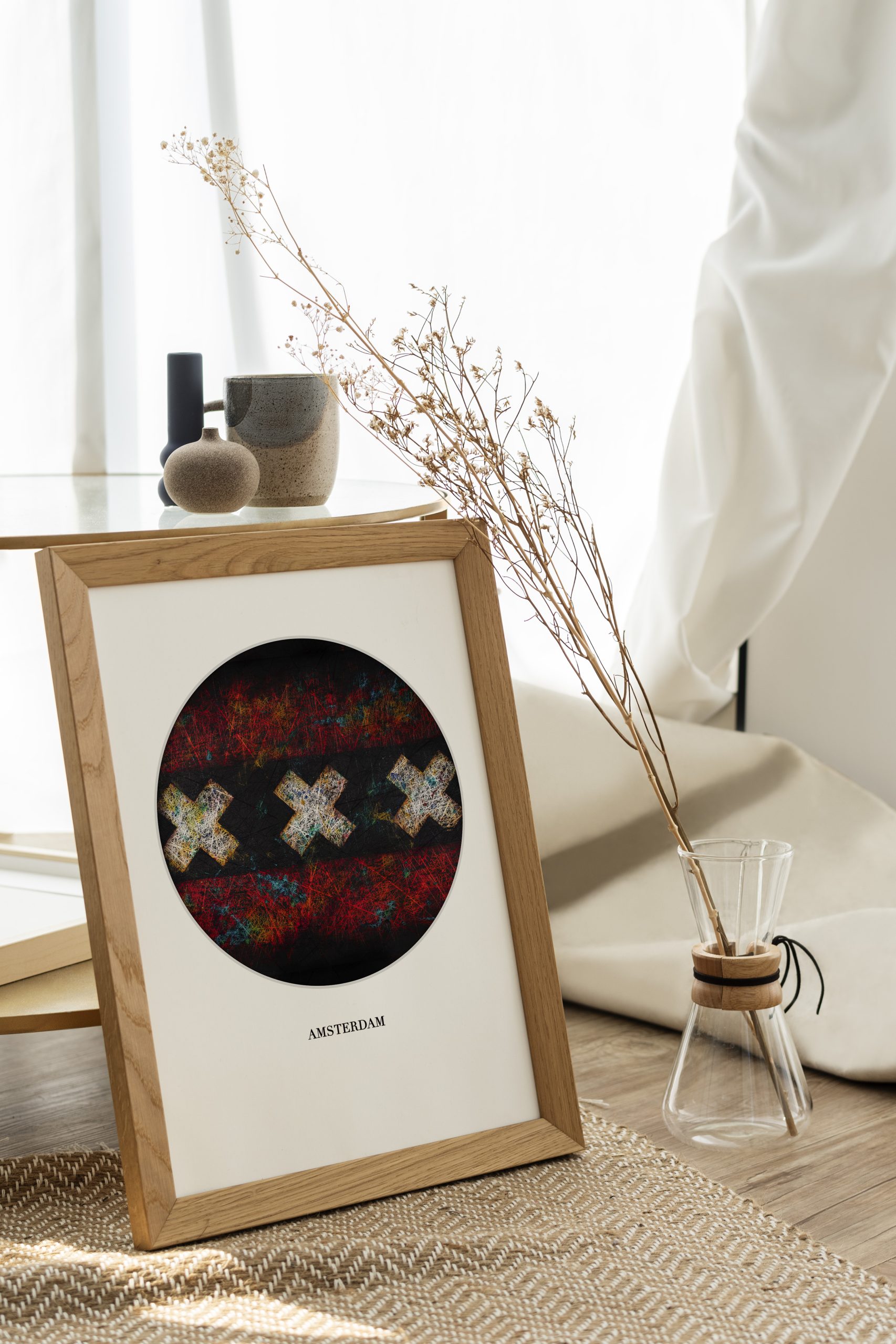 Printed Flag of Amsterdam Printed Flag of Amsterdam