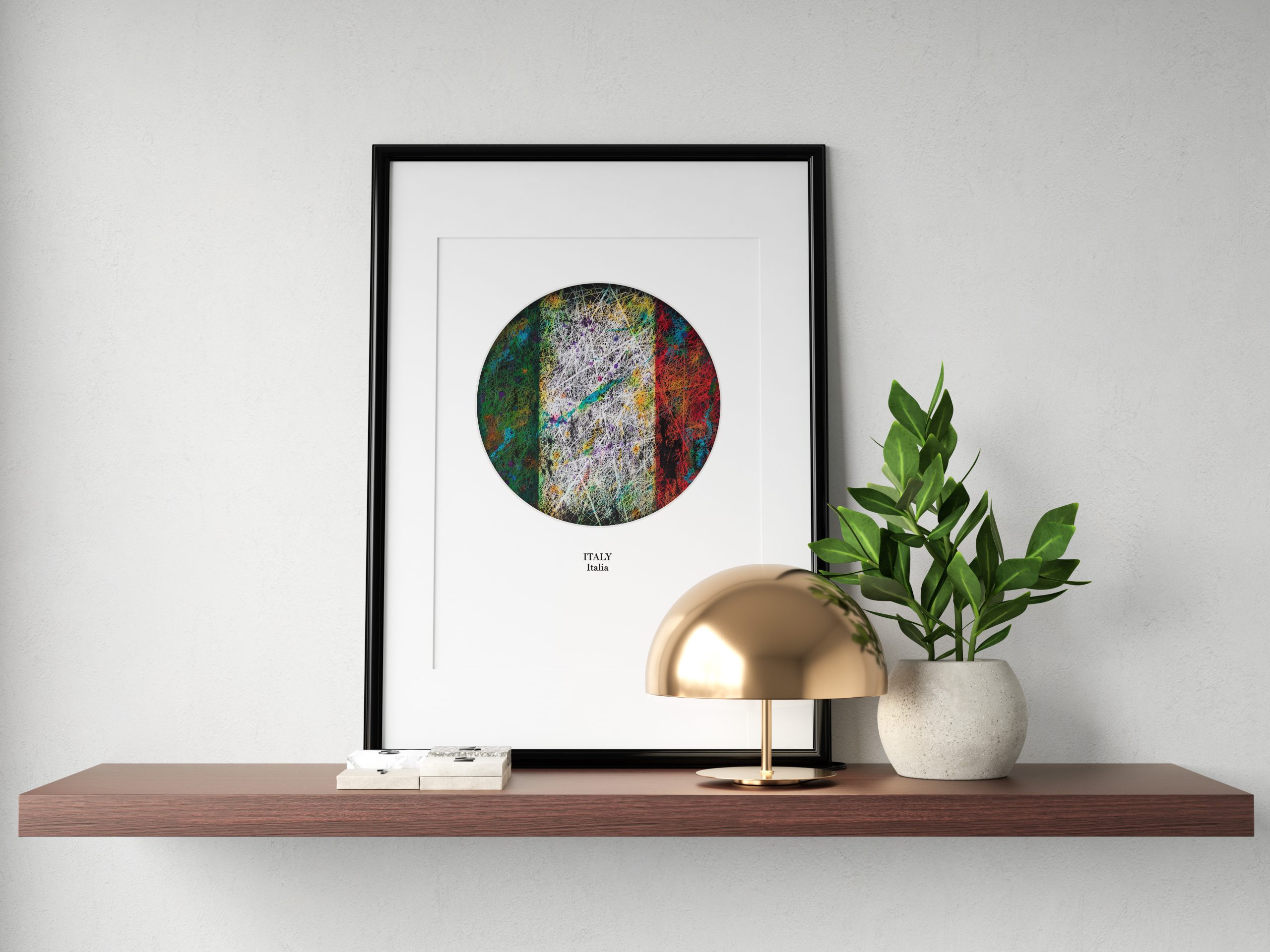 Printed Flag of Italy as Wall decor Printed Flag of Italy as Wall decor