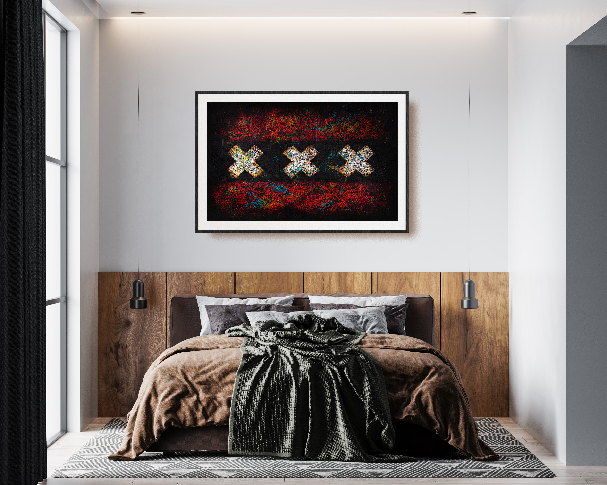 Flag of Amsterdam as wall Decor Flag of Amsterdam as wall Decor