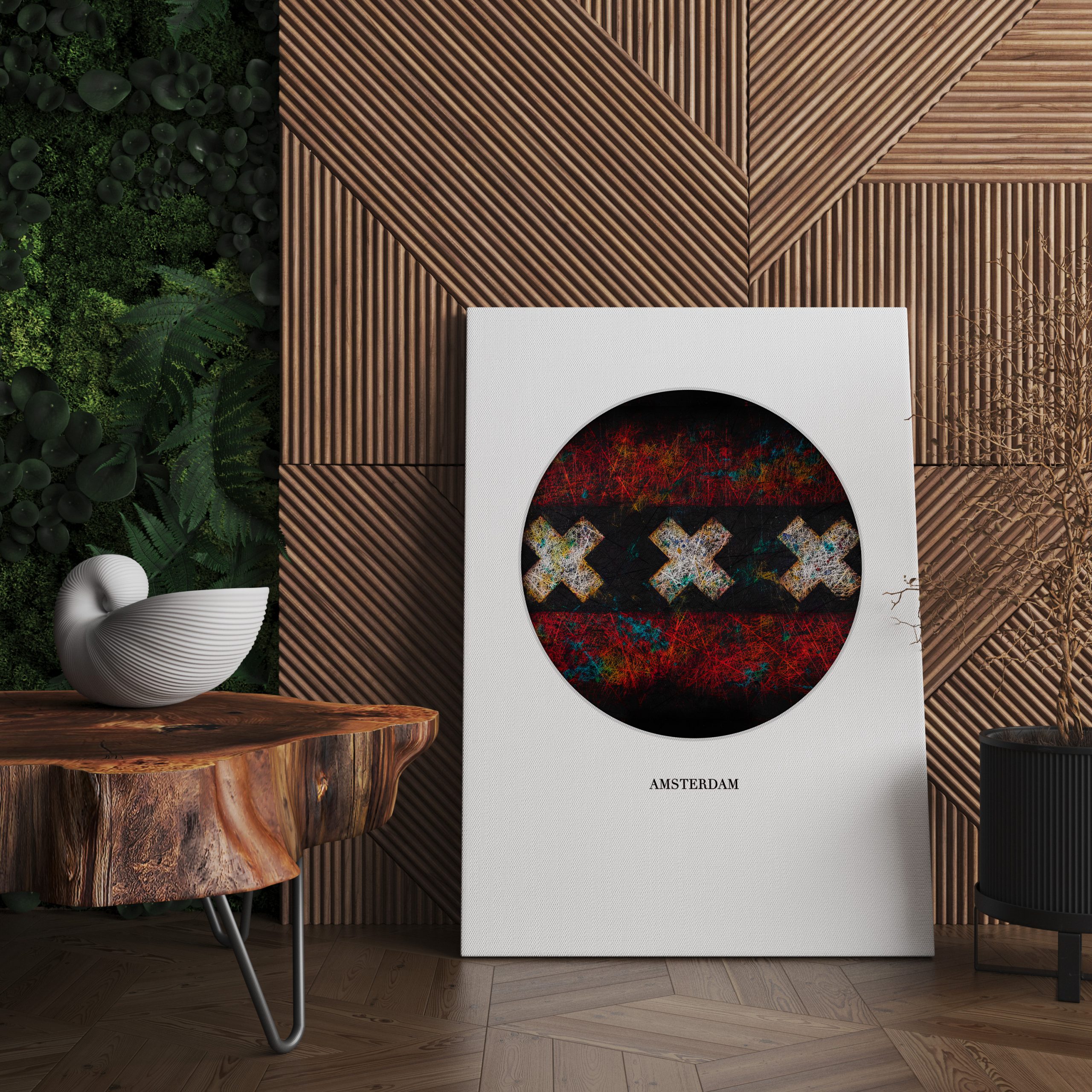 Printed Flag of Amsterdam as home decor Printed Flag of Amsterdam as home decor