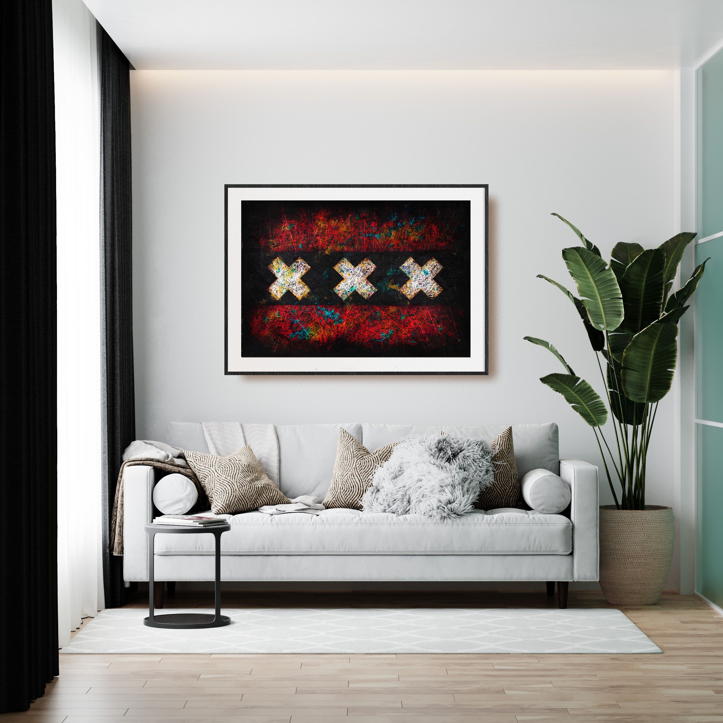 Flag of Amsterdam as wall Decor Flag of Amsterdam as wall Decor