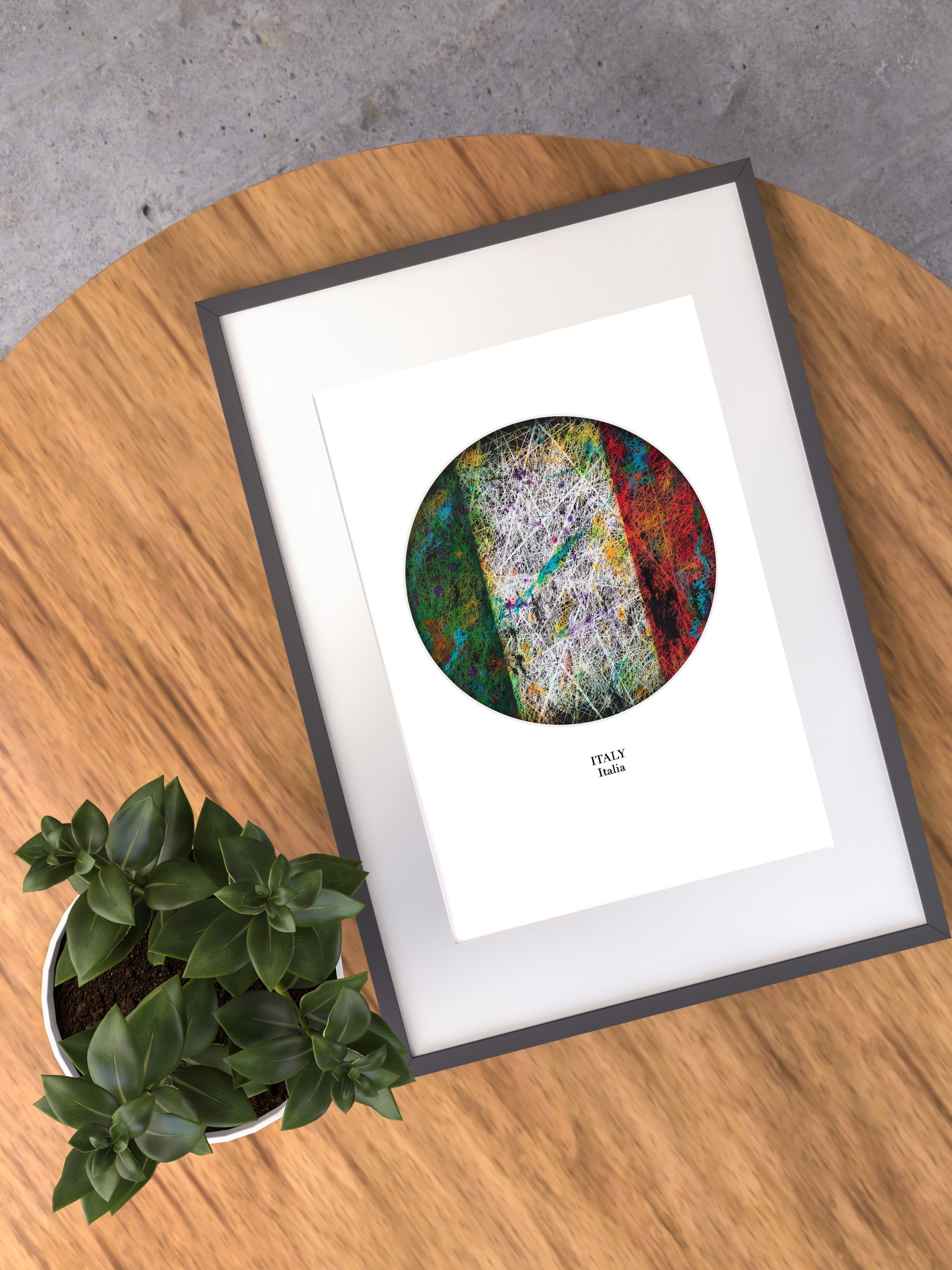 Printed Poster of Italy Printed Poster of Italy