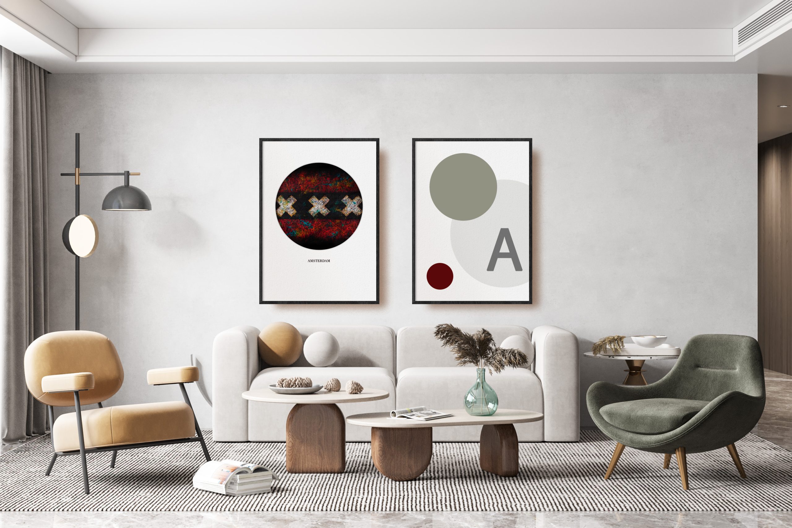 Printed Flag of Amsterdam as home decor Printed Flag of Amsterdam as home decor