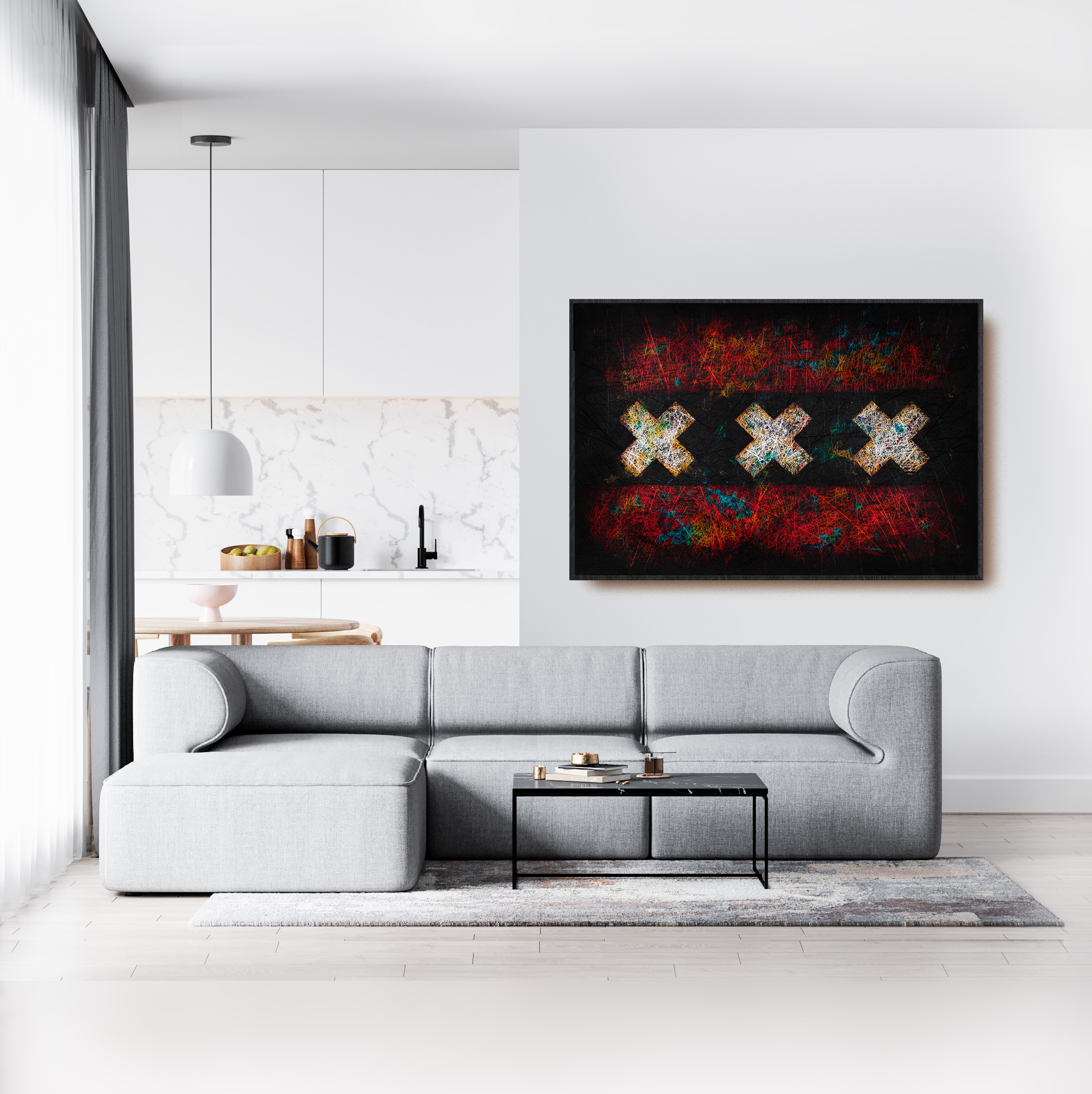 Flag of Amsterdam as wall Decor Flag of Amsterdam as wall Decor