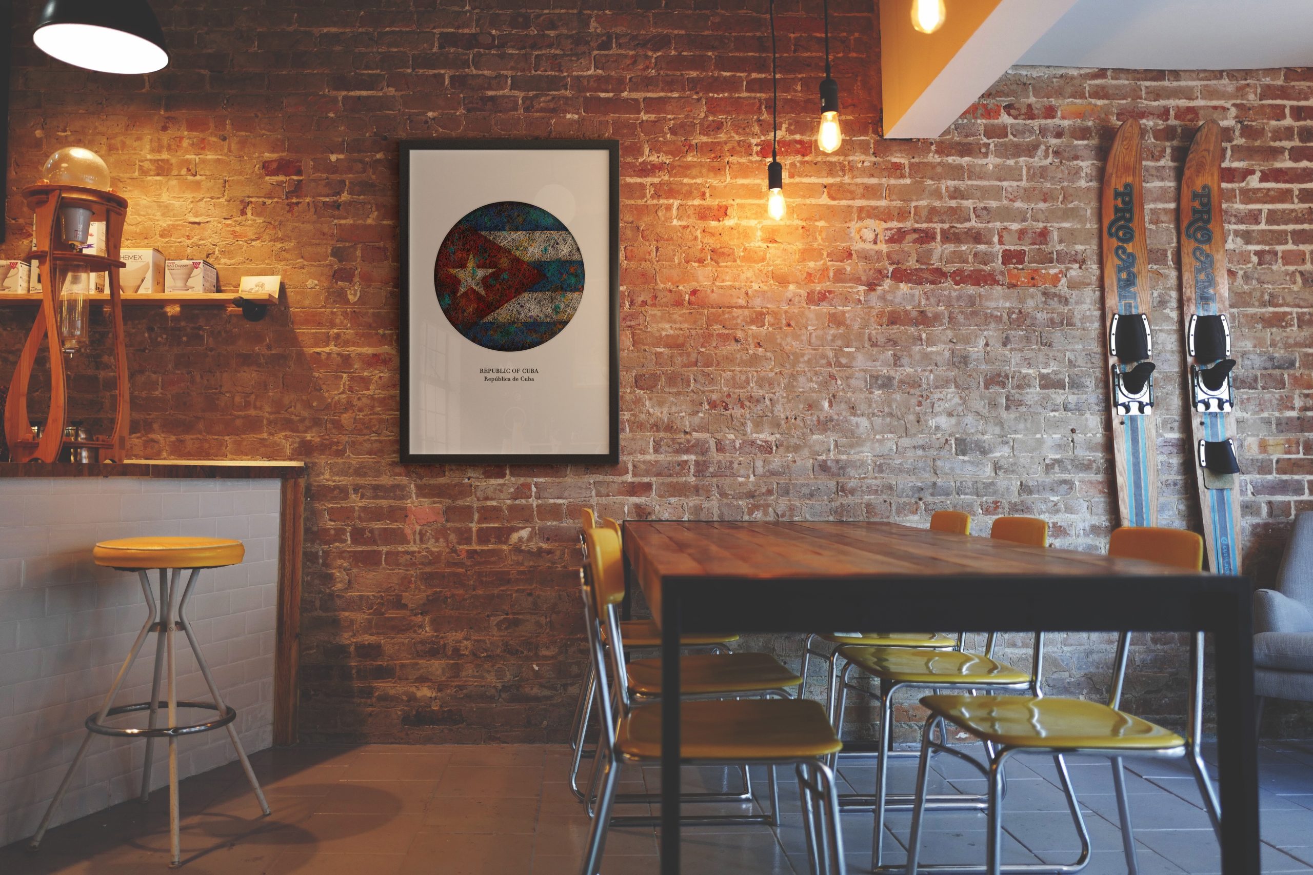 Printed Poster of Cuba as Interior Decor Printed Poster of Cuba as Interior Decor