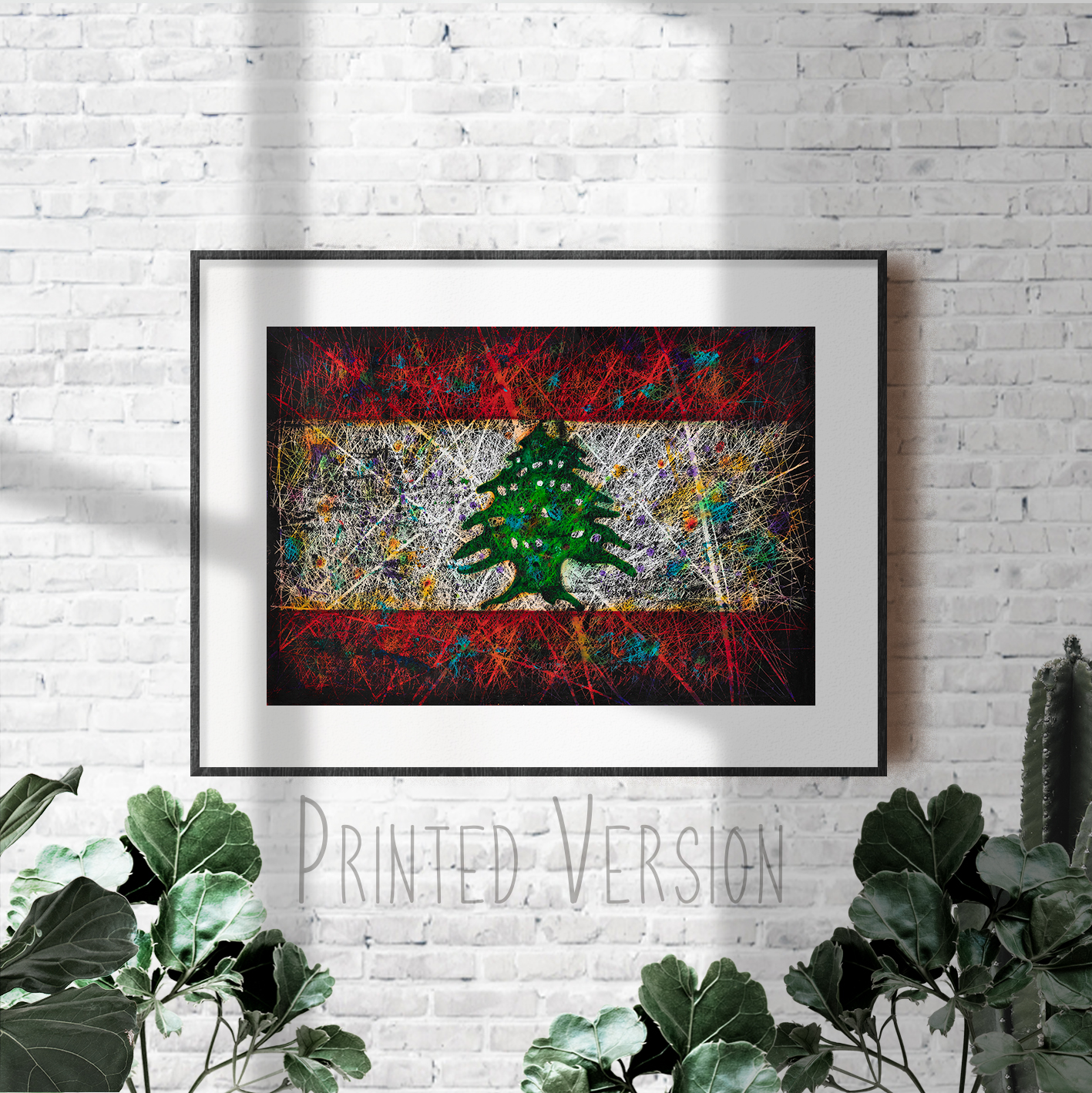 Printed Flag of Lebanon Printed Flag of Lebanon