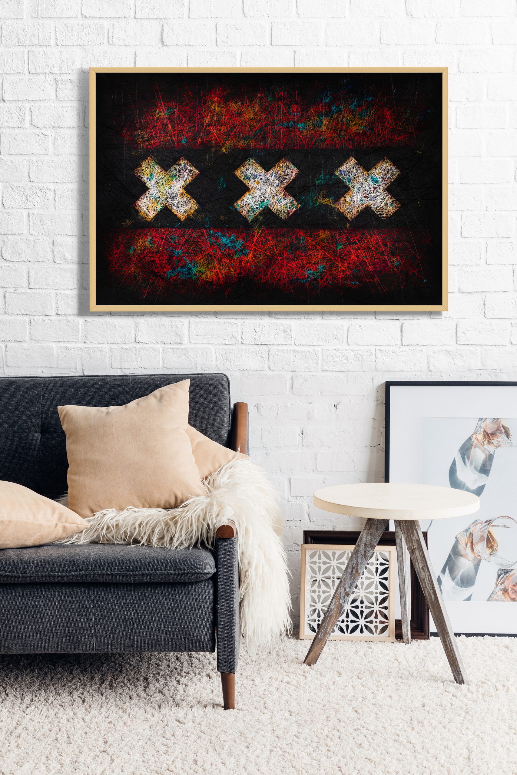 Flag of Amsterdam as wall Decor Flag of Amsterdam as wall Decor