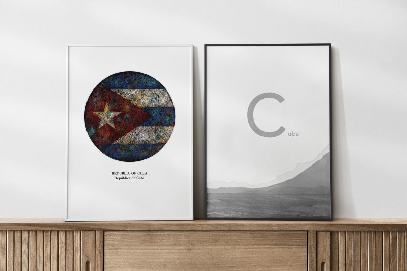 Double Flags Posters as Wall Decor