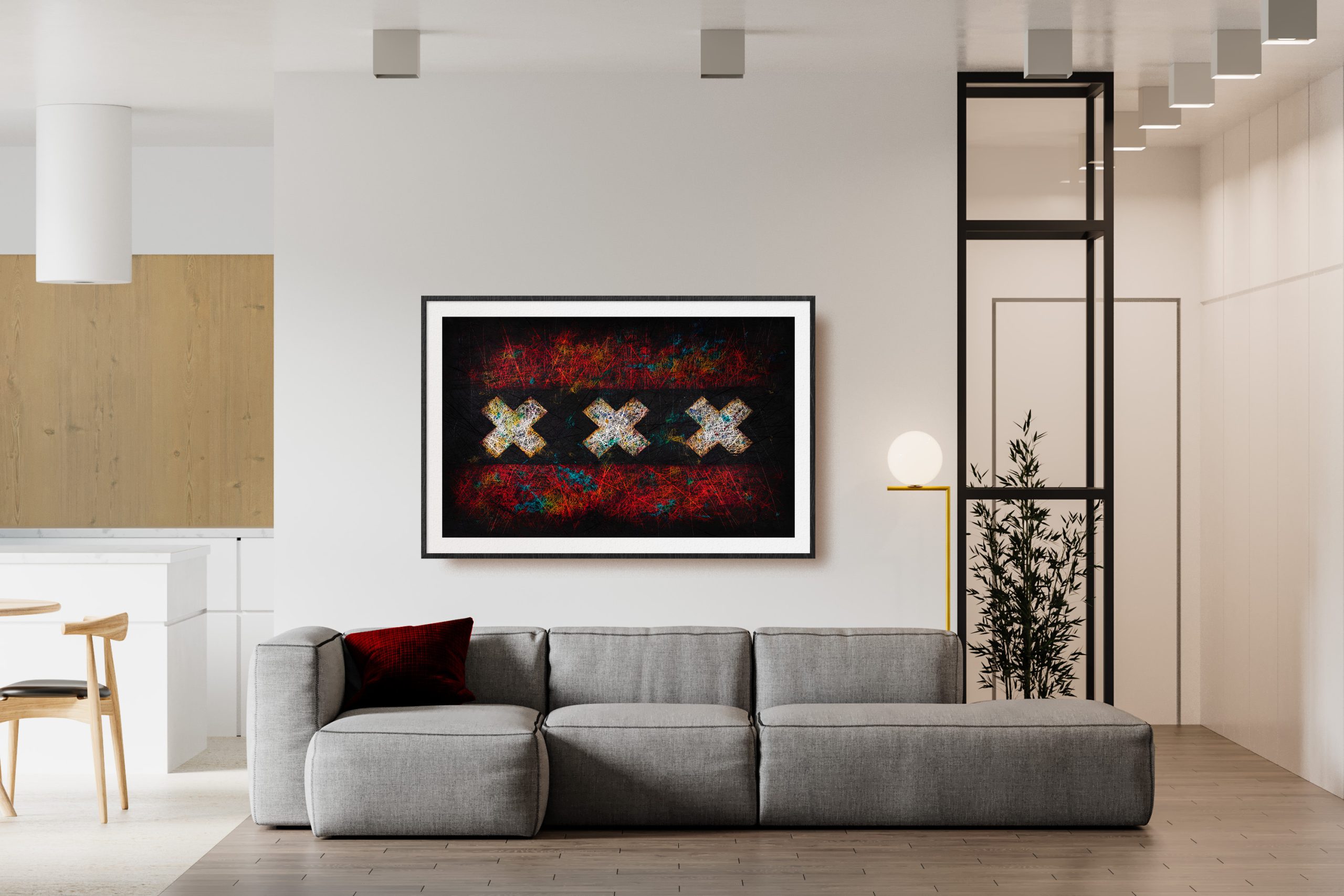 Flag of Amsterdam as wall Decor Flag of Amsterdam as wall Decor