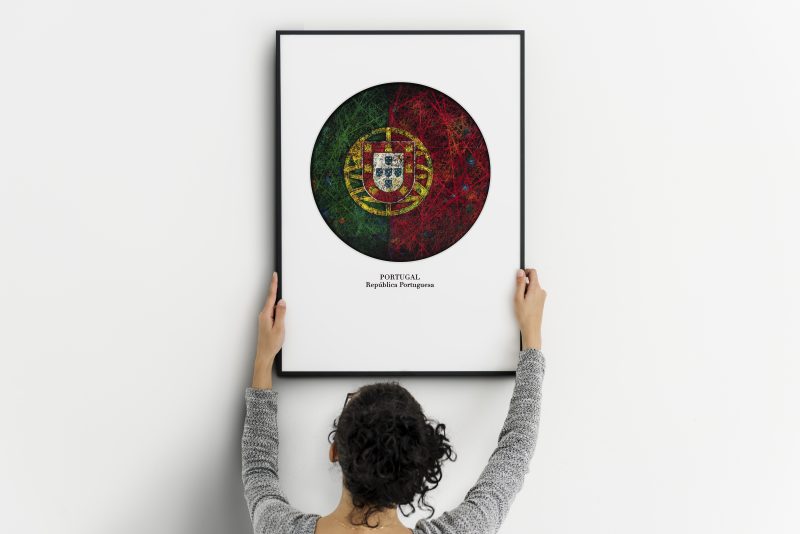 Printed Poster as wall decor- Flag of Portugal