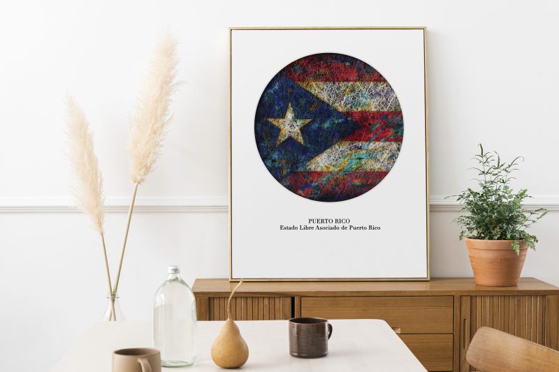 Printed poster - Flag of Puerto Rico