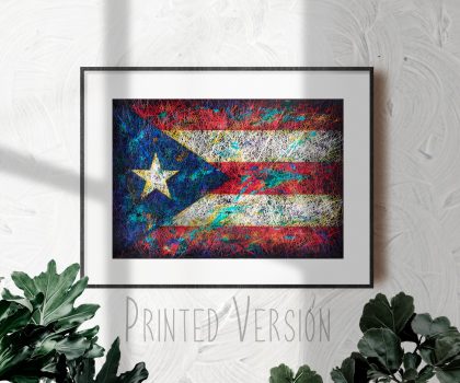 Printed Flag of Puerto Rico