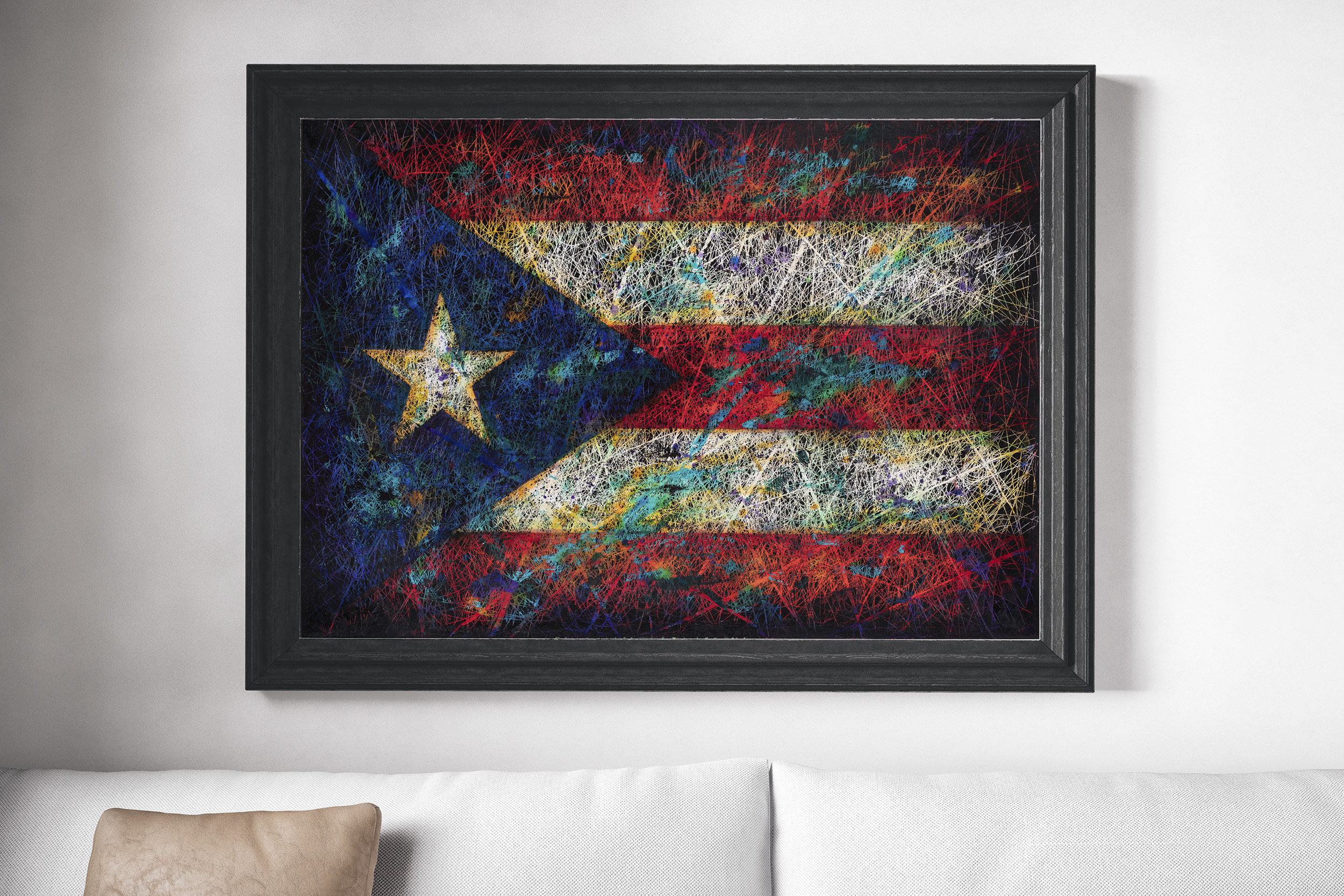 Flag of Puerto Rico as wall Decor Flag of Puerto Rico as wall Decor