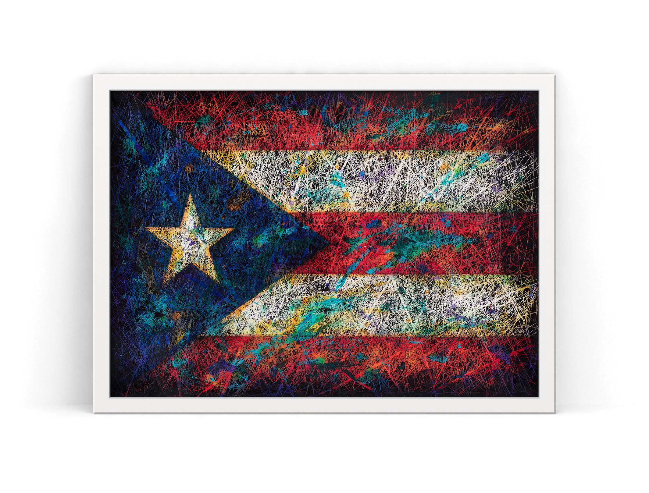Flag of Puerto Rico as wall Decor Flag of Puerto Rico as wall Decor