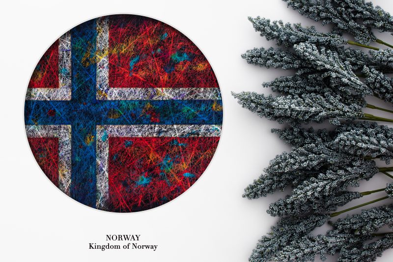Printed poster of Norway Flag