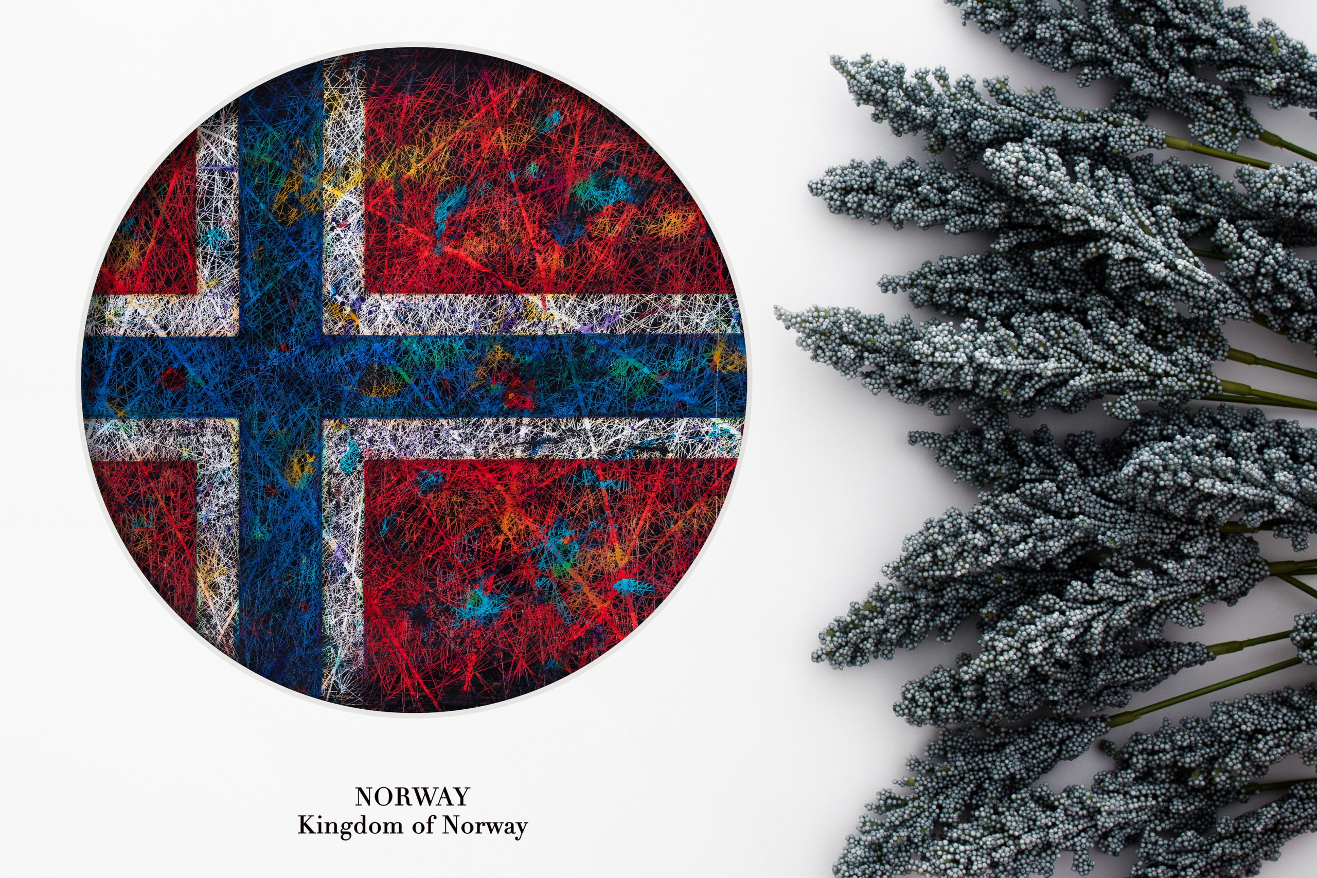 Printed poster of Norway Flag Printed poster of Norway Flag