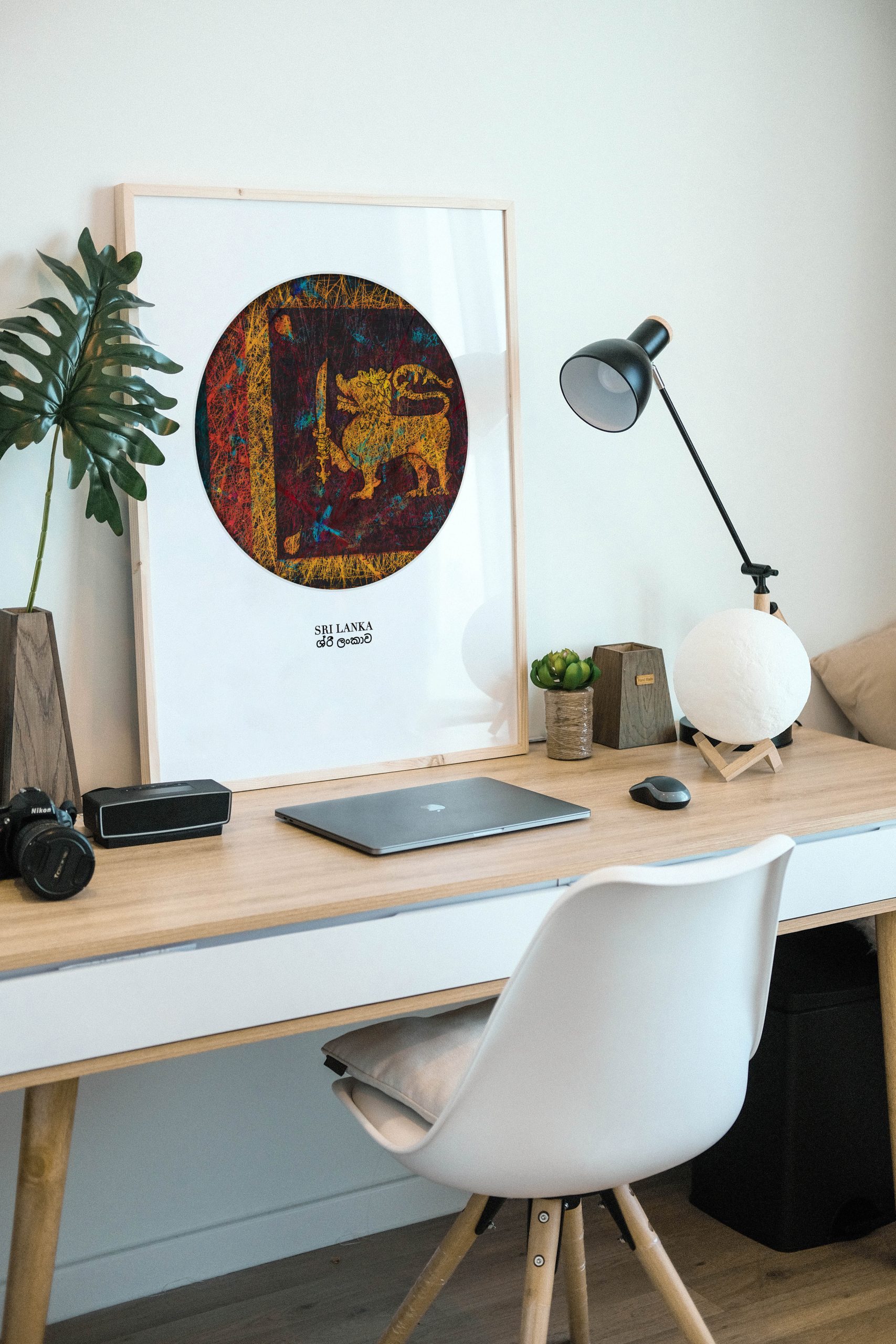 Printed Poster- Flag of Sri Lanka as Workspace Decor Printed Poster- Flag of Sri Lanka as Workspace Decor