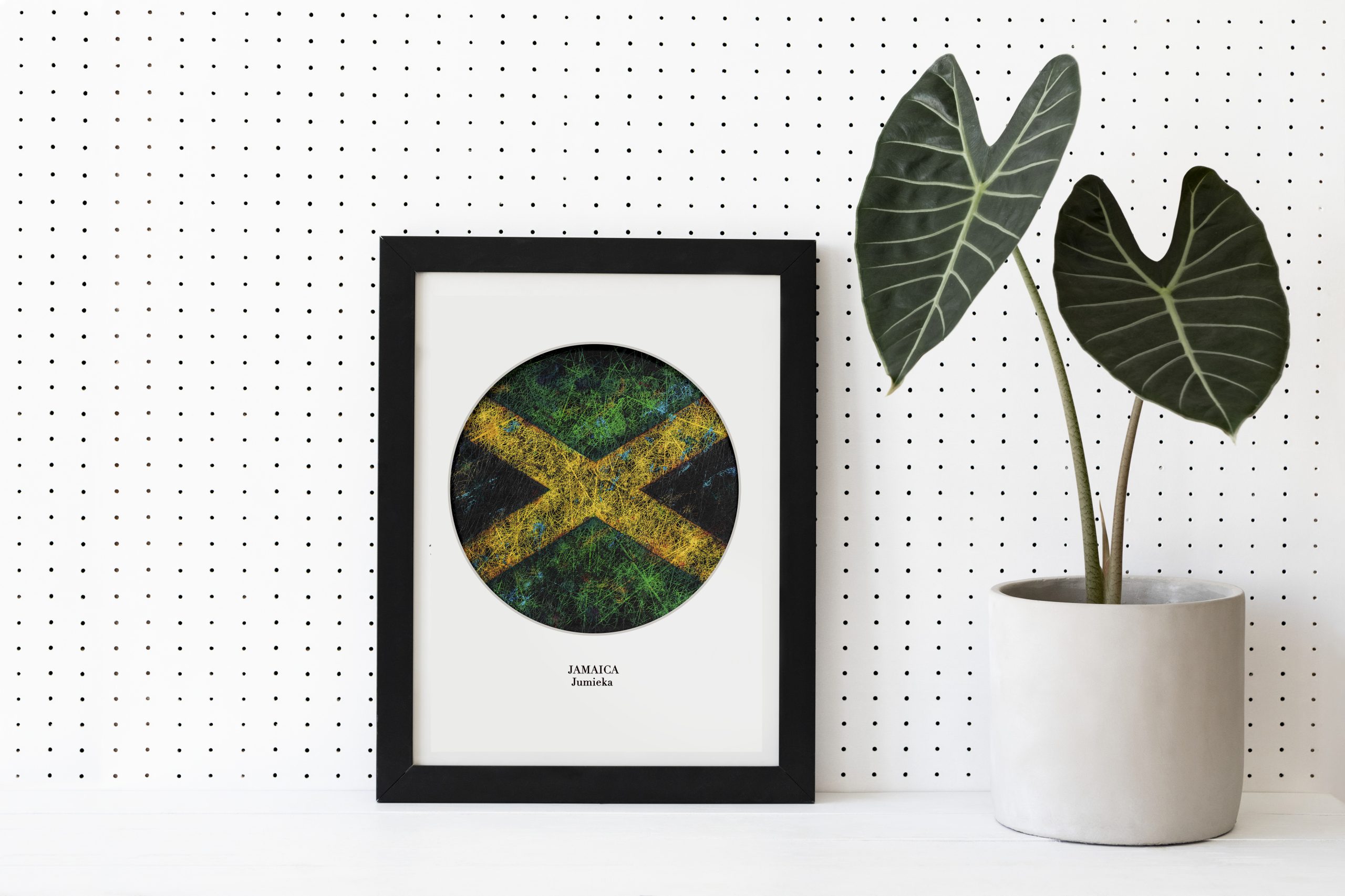 Plant lover home decor with Flag of Jamaica Poster Plant lover home decor with Flag of Jamaica Poster